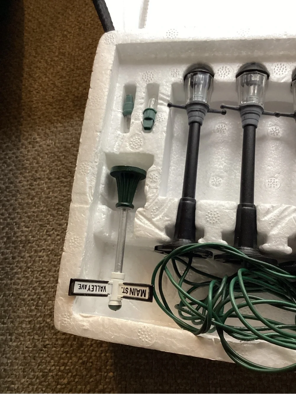 Kurt Adler Black Old Fashioned Streetlamp String Lights (10)